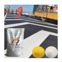Peinture de ligne routière de couleur blanche jaune poudre de revêtement de circulation thermoplastique à froid Peinture de marquage routier