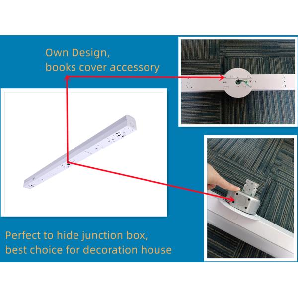 4FT 46W Linear Strip Surface Mount Linkable Led Light Fixtures Perfect for Commercial