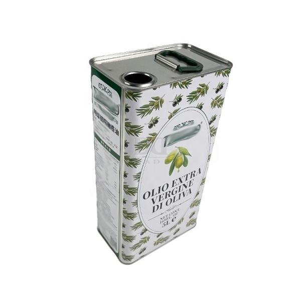 DADI OEM/ODM Olive Food Oil Can 5 Liters Food Oil Can With Plastic Handle Lid