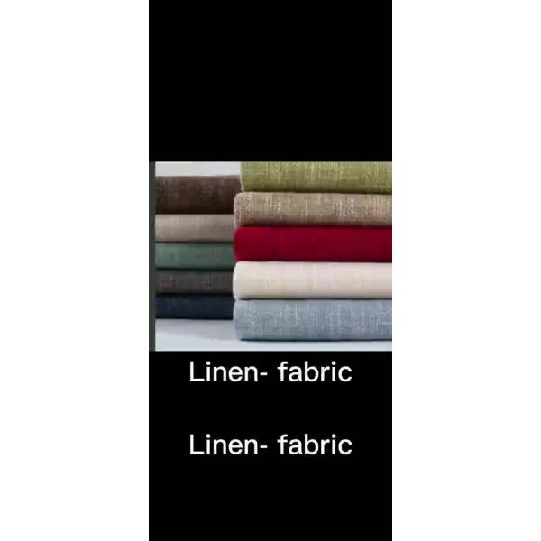 Upholstery Soft Sofa 100%polyester Faux Linen Look Fabric
