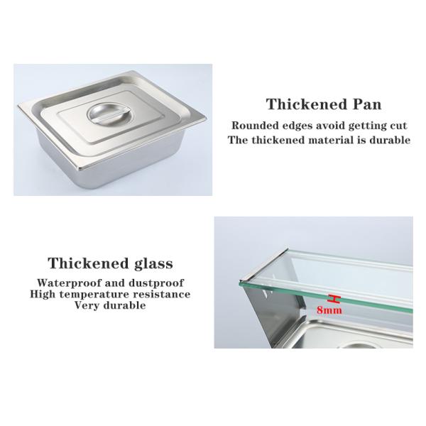 Стеклянная крышка Электрический отапливатель для пищи