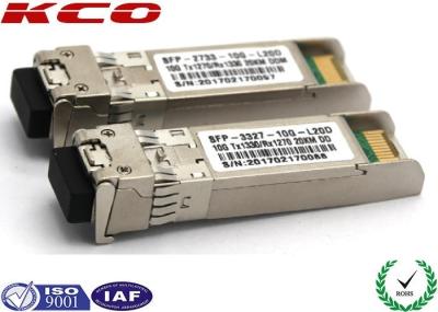 20KM 10GB Single Mode Simplex LC Connector SFP Fiber Optic Transceiver With DDM