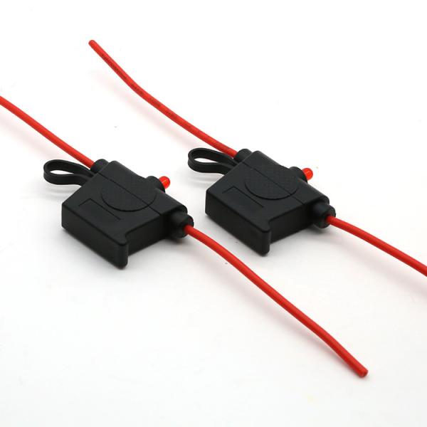 LPR-04B-I-12R 30A 12AWG ワイヤレギュラーブレード LED指示灯付きインラインファイスホルダー