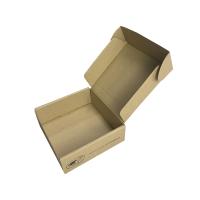 Caja de papel acanalada aduanas de Kraft, caja de empaquetado plegable de la camiseta