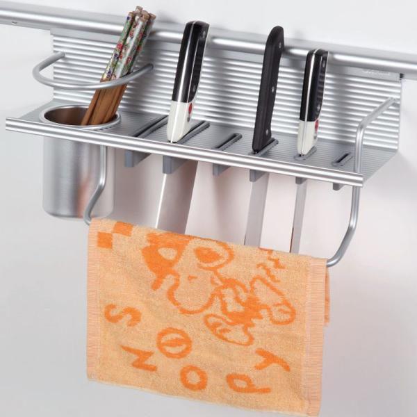 Luxury Italy style kitchen utensil storage racks and shelves with hooks
