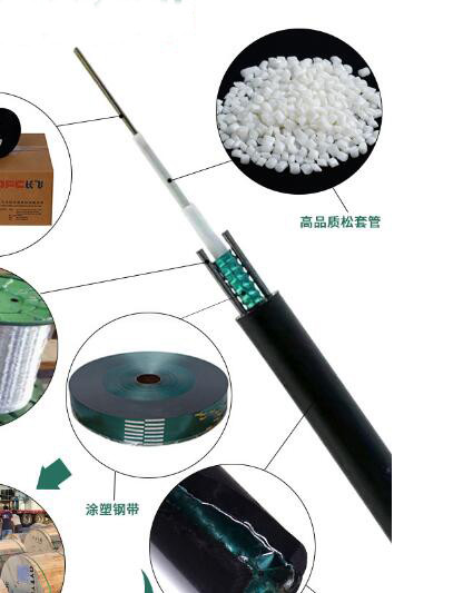 4 режим кабеля оптического волокна ядра надземных на открытом воздухе GYXTW-4B1.3 одиночный