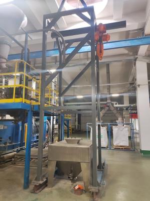 Granules Big Bag Unloading Station 200Ltr Big Bag Discharge Station With Electric Hoist