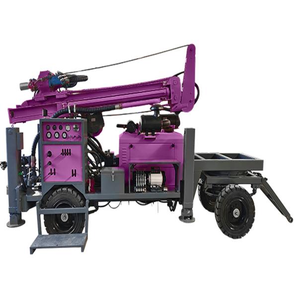 Trailer Mounted Water Well Drill Machine Rotary Bore Hole Hydraulic Water Well Drill Rig