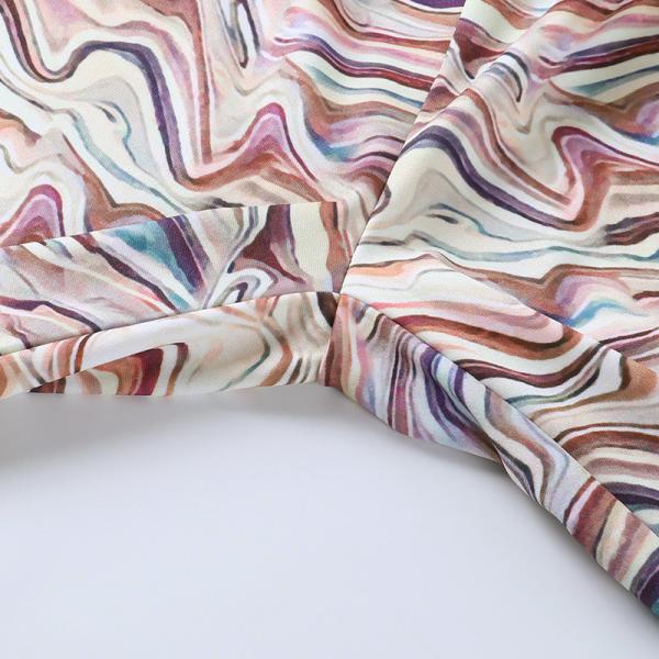 Polyester Fiber Temperament Ladies Casual Pants High Waisted Flare Pants