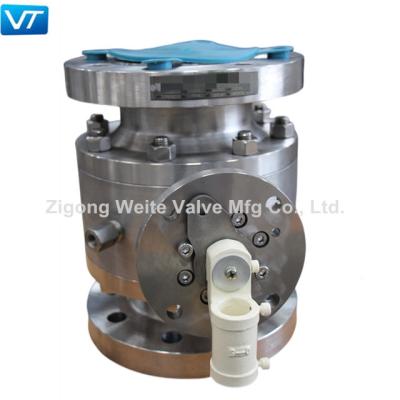 API 607 Lever Operated Ball Valve Anti Static Flange End Ball Valve CF3