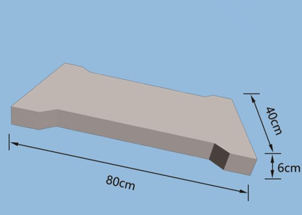 Channel Covers Moulds Plastic Cement Molds With Water Leakage Hole 40 * 80 * 6cm