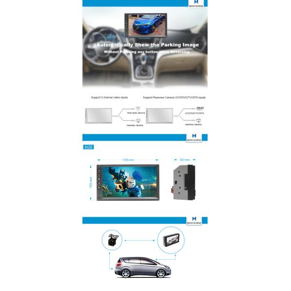 7инч игрок автомобиля Мп5 с игроком стерео автомобиля Блуэтоотх