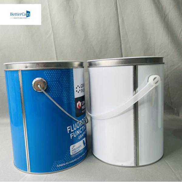 4 литра промышленного растворителя 1 галлон стальной банки для химических клеев CMYK печать