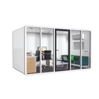 Cadre en acier galvanisé Cabine de conteneur moderne avec panneau sculpté en métal