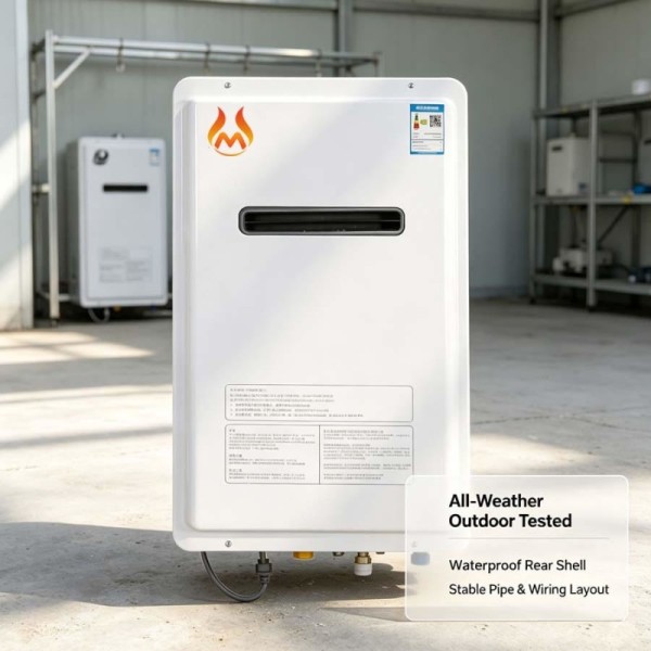 16L White Tankless Natural Gas Water Heater 4.7GPM Camping Gas Water Heater