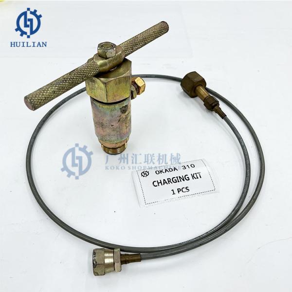 OKADA310 Charger Kit Hydraulic Breaker Parts for Machinery Nitrogen Refill Valve Gas Charging Maintenance Charger Kit