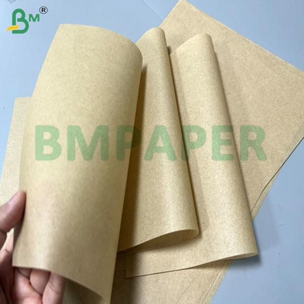 30gsm 35gsm Brown Grease Resistant Sandwich Paper For Food Wrapping 18x18