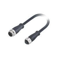 Connecteur M16 Mâle à Femelle 4 Broches A Code Moulé Pur 1m 4x16awg Câble Non Blindé
