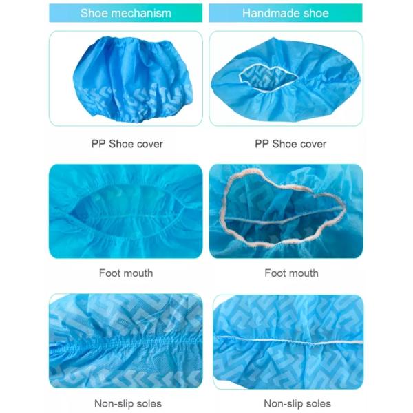 Laboratory Durable Fluid Resistant SMS Disposable Foot Covers