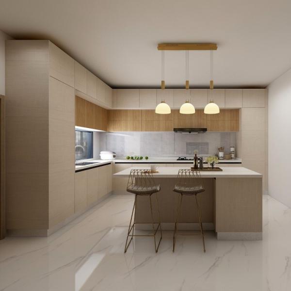 Classical High Gloss Lacquer Kitchen Cabinet with Big Storage