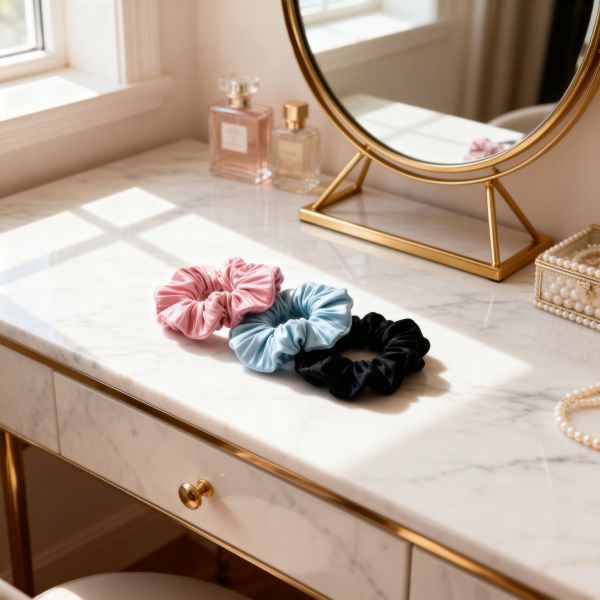 Niñas prácticas Papel de algodón con estampado Scrunchies, Multipurpose Papel de algodón corbata