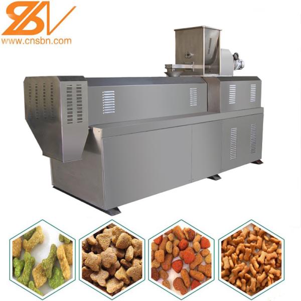 Equipo de extrusión de alimentos para mascotas de doble tornillo flexible de 200-250 kg/h