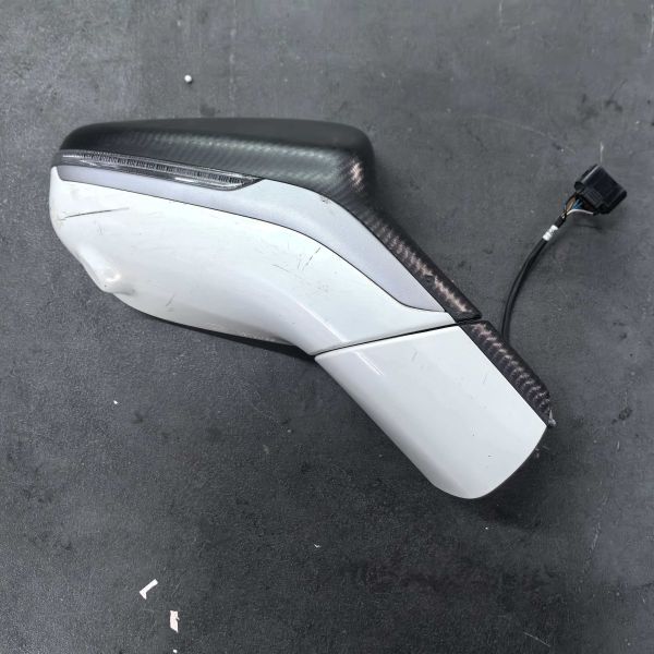 For Hechuang Z03 Rearview Mirror Assembly White ABS Material Right Side Mirror Used Universal Fitment Antireflective Function