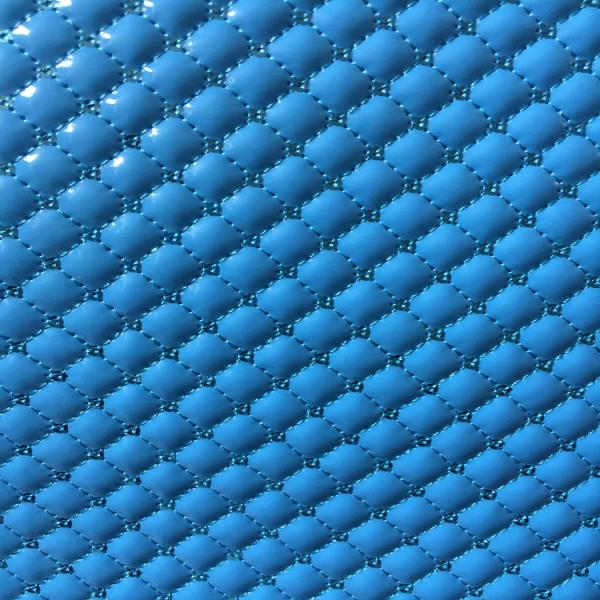 Shiny PU Quilted Leather Fabric Fashionable Multi Application Custom Thickness