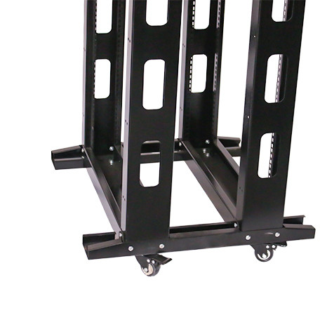 Network Open Frame Rack 42U Adjustable Castors SPCC Open Rack with Optional Service