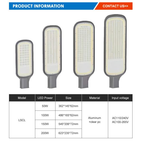 Алюминиевые лампы IP65 водонепроницаемые светодиодные уличные фонари