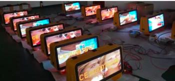 Aluminum LED Car Display , 5000-6000cd Brightness Taxi Top Led sign