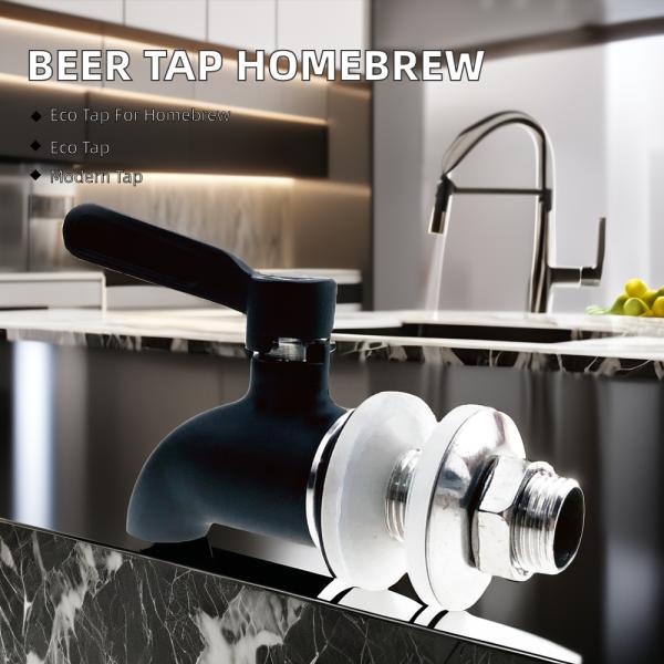 Polish Finish Modern Stainless Steel Single-Handle Faucet for Homebrew and Outdoor Bar