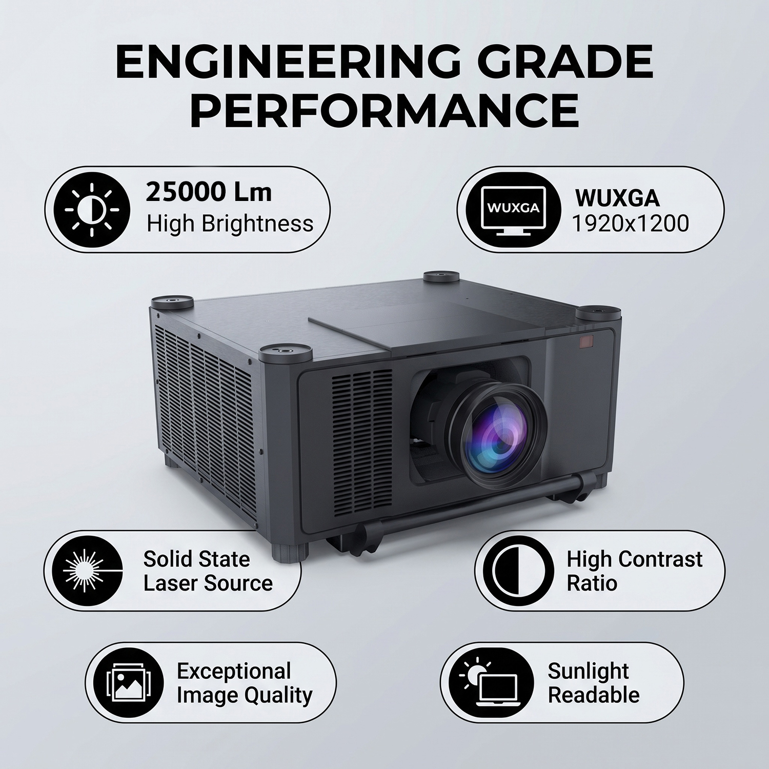 Stadium Show 25000 Lumens WUXGA 3D Mapping Projector Dual Color Laser Outdoor Projection