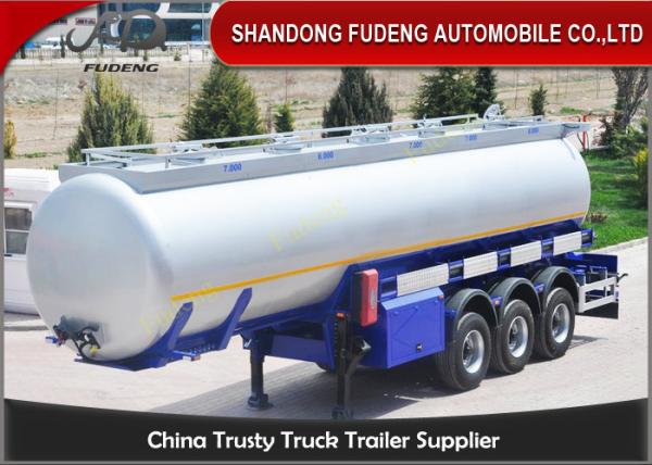 3 Axles 42 CBM Fuel Tanker Semi Trailer  FUWA axles diesel tanker trailer for sale