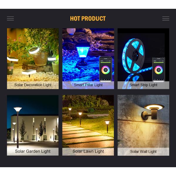 SMD 5050 привело солнечную приведенную в действие музыку спички света RGB Dimmable светов прокладки на открытом воздухе