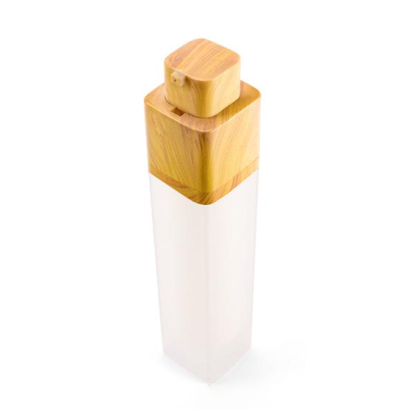 Square Plastic Pump Dispenser Bottle 100ml 3.4oz SGS Transparent 30mm 30/400