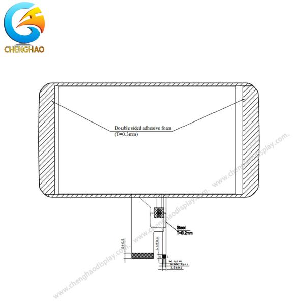 、 Дюйма 1024*600 40pin дисплея 7 LCD солнечного света интерфейса RGB читаемое