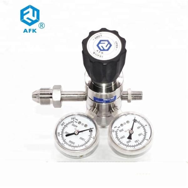 double stage stainless steel nitrogen gas pressure fixed regulator