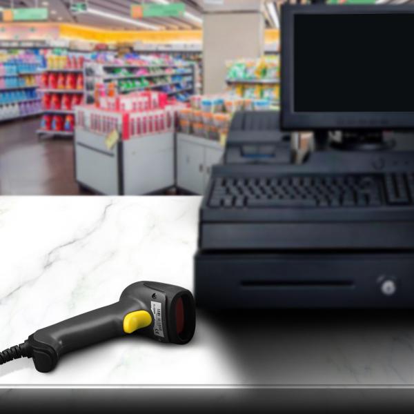 Cabo de Screen Code Scanner USB do leitor do código de barras do CCD Lang Range 1D