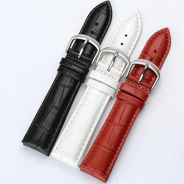 Band for Watch Genuine Cow Leather Men Watch Women Fashion Bracelet Strap Wristband 16mm 18mm 19mm 20mm Bamboo Pattern W