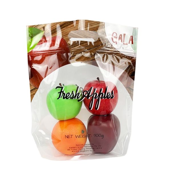 Composite Zipper PP Bags Recycle  Fruit Packaging Pouch  Fresh Vegetables Packaging Stand up Bag