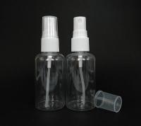 Bouteille de pulvérisation en plastique PET d'une capacité élevée de 100 ml de 120 ml de 150 ml de 200 ml de 250 ml de 500 ml, d'un emballage cosmétique blanc clair, bleu ambre