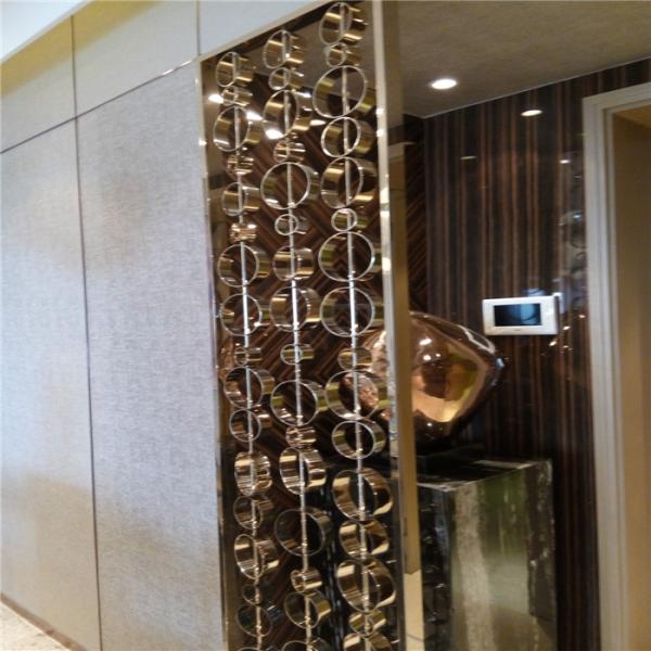 furniture metal work custom stainless steel partition wall decorative panel