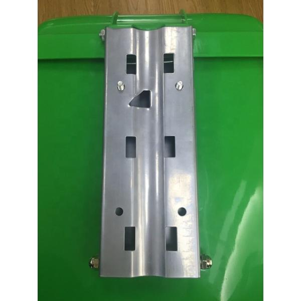 Outdoor Standing Induction Type Eco-friendly 50L Green Small Double Bins Plastic Waste Bin
