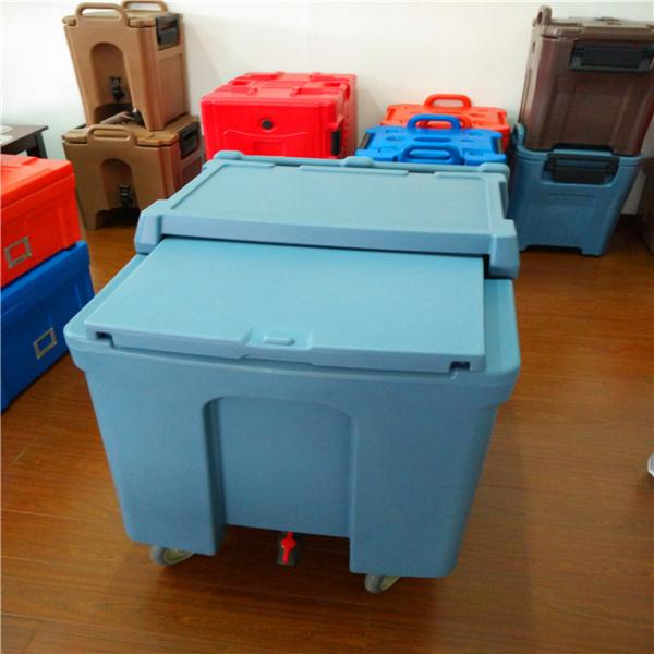 125L Insulated Ice Caddy UV Resistant Ice Bin Caddy Commercial Residential