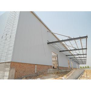 Galvanized Prefabricated Steel Shed Construction Customized Dimension