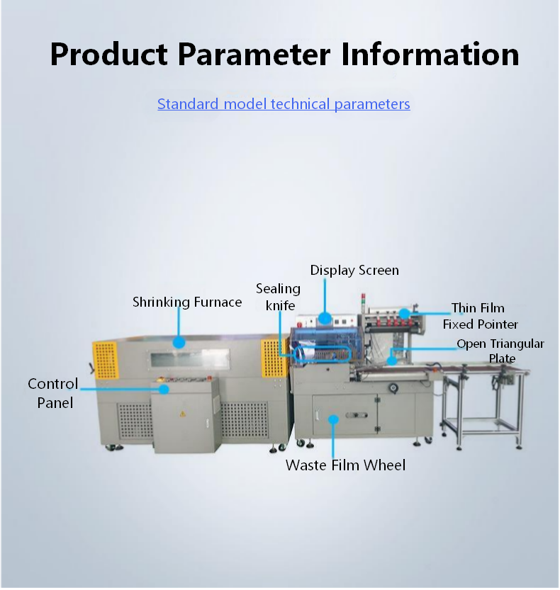 Fully Automatic CH-FQ450 Sealing and Cutting Heat Shrink Machine Mineral Water Heat Shrink Film Packaging Machine Plastic Sealing Machine