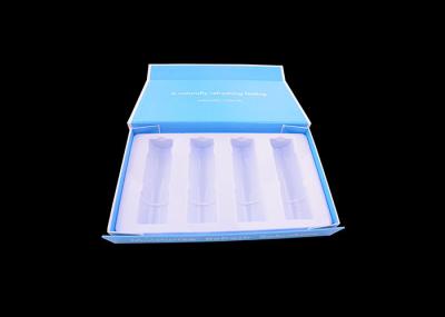 Cosmetic Foldable Packing Box , Collapsible Inner Support White Flat Gift Box