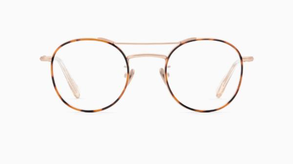 Round Non-Prescription Eyeglasses Pure Titanium Frame with Clear Lens Glasses Eyewear Double Bridges Super Lightweight