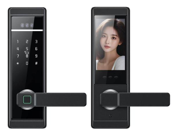 デジタルWiFiハウスドアロック 顔認識 スマートドアロック カメラ付き